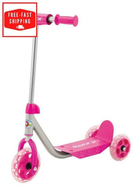 pink 3 wheel scooter