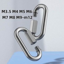 M3.5 M4 M5 M6 M7 M8 M9-m12 Quick Link Screw Lock Chain Fastener Hook Carabiner