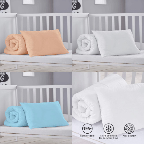 Set lenzuola antiallergiche per piumone e cuscino