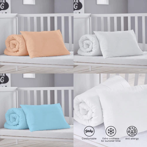 Juego de ropa de cama edredón y almohada sin funda para cuna - antialérgico bebé niño pequeño - Imagen 1 de 4