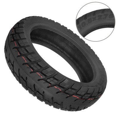 Tire Scooter Replacement Rubber Spare Parts Wear-resistant 10.5*2.75 Black //new