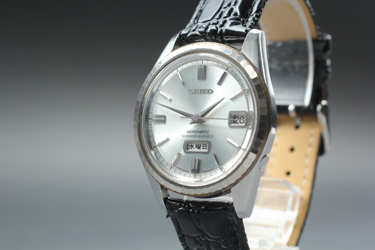 SEIKO セイコーマチック 1966年製 美品ビンテージ 6206-8100 セイコーマチック 26石 1966年製 6206-8100 デイデイト