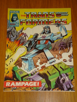 TRANSFORMERS BRITISH WEEKLY #107 MARVEL UK COMIC 1987