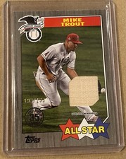 Mike Trout 2022 Topps Series 2 Black 1987 All Star Relic /199 LA  Angels