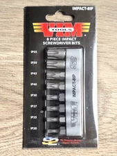 VIM Tools 8pc 5/16 Hex Torx Plus Bit Set for Hand Impact Driver #IMPACT-8IP