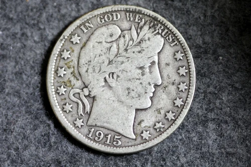 Estate  Find  1915 D Barber Half Dollar  #D29684