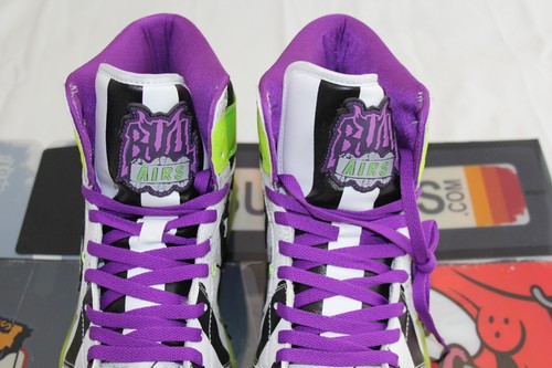 Sz 12 Custom Bull Airs Poltergeist Beetlejuice Long Horn Glow In The Dark - Picture 12 of 16