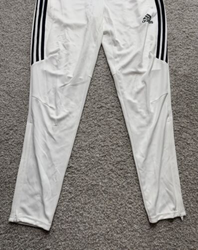 adidas Athleisure Wear Mens Climacool Jogger Zip Pants White Black Size M CF3606 - Picture 3 of 11