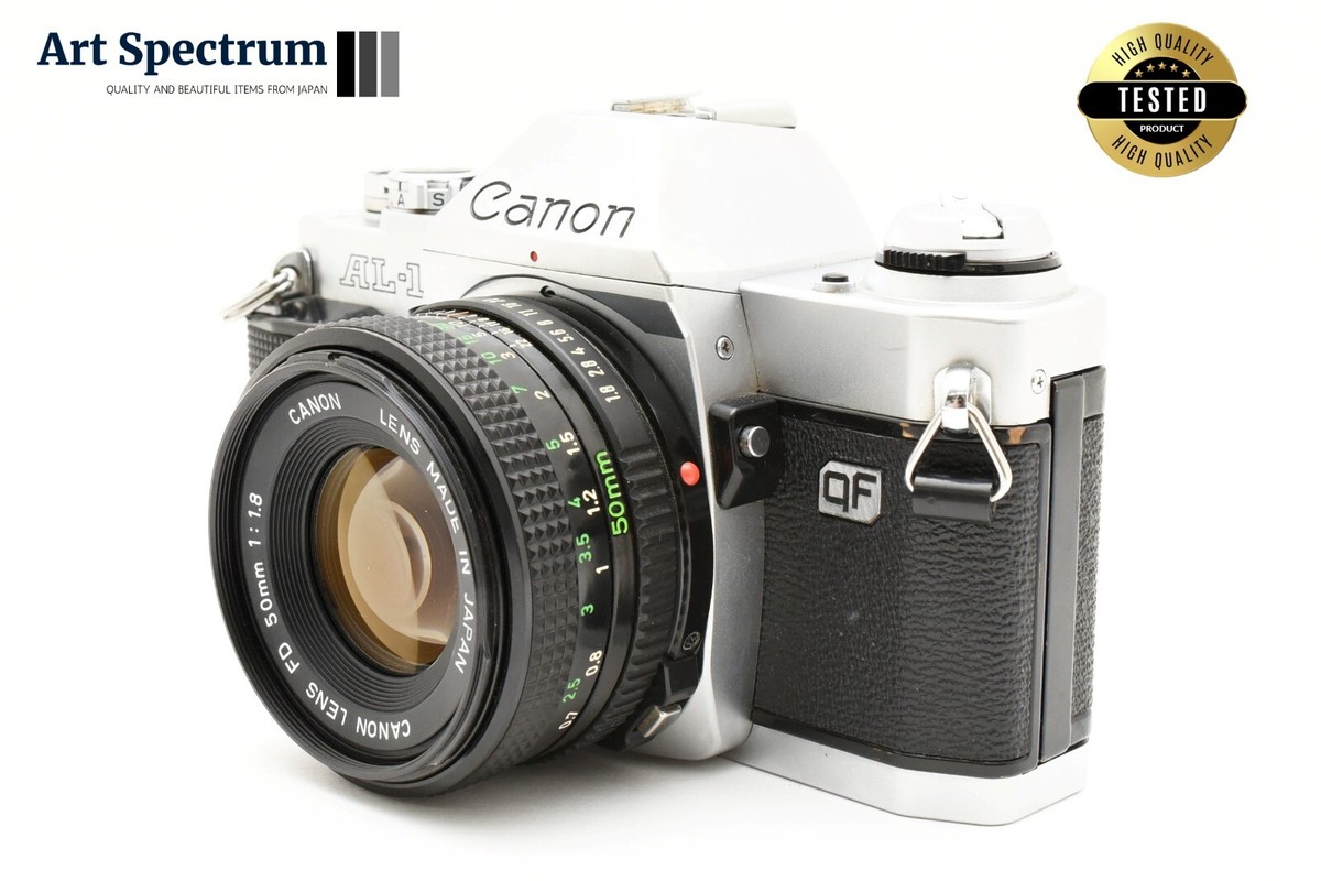 Appareil Photo Reflex Canon AL-1 Argenté + Objectif NFD 50mm F/2 - Vintage Années 1970 - Testé
