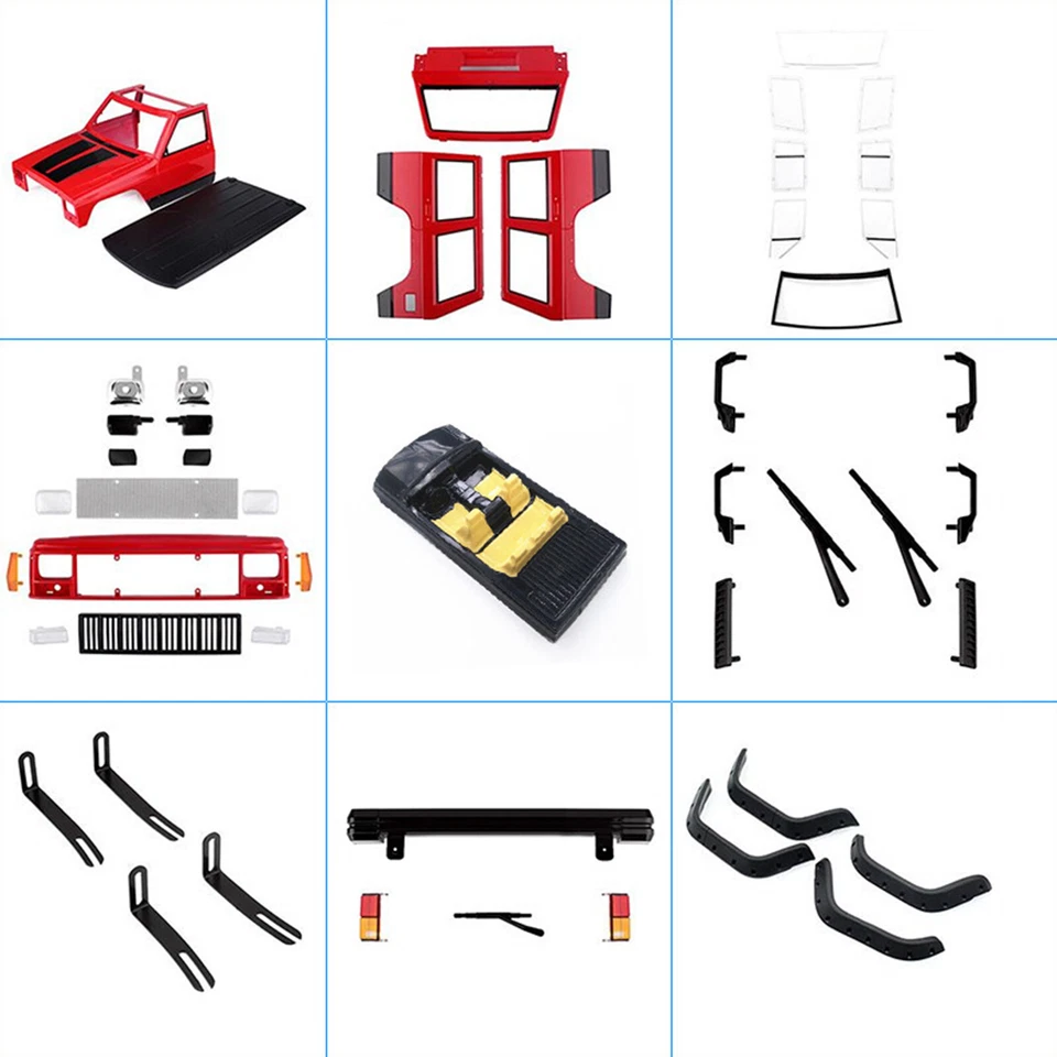 313MM Wheelbase Car Body Hard Shell for Axial SCX10 90046 90047 1/10 RC Crawler - Image 2 of 4