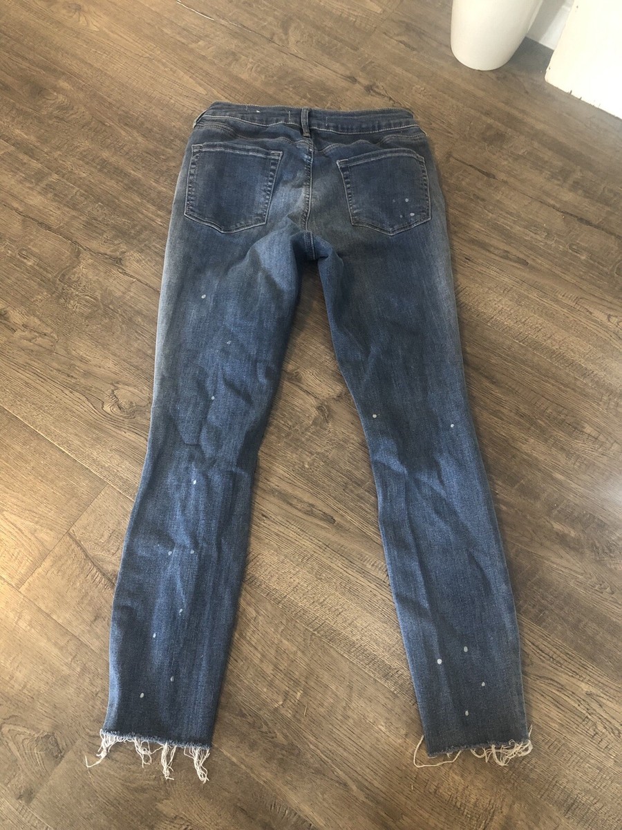 Jean Crop (court) PacSun Taille 25 - Effet Vieilli/détruit Peint, Stretch, Occasion Très Bon état