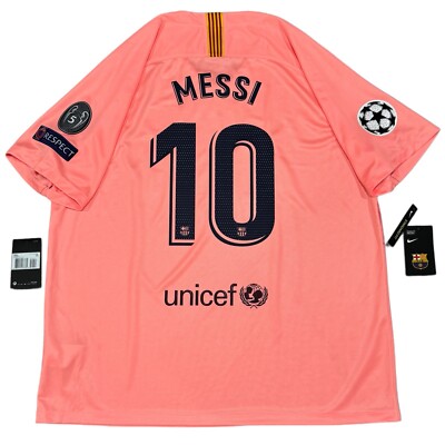 2018/19 Barcelona Third UCL Jersey #10 Messi 2XL Nike Soccer