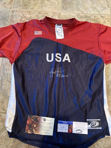 Jennie Finch Signed Team Usa Softball Jersey Size Xl Ebay