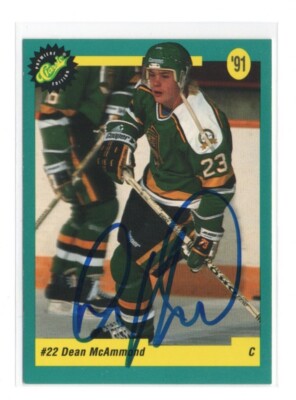 DEAN MCAMMOND CHICAGO BLACKHAWKS 1991 CLASSIC IP/TTM AUTOGRAPH AUTO
