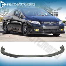 Fits 2012-2013 Honda Civic 9th Gen Coupe Cs Style Front Bumper Lip Spoiler Pu Fits 2012-2013 Honda Civic 9th Gen Coupe Cs Style Front Bumper Lip Spoiler Pu