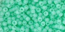 8/0, Toho Seed Beads, 144F, CEYLON FROSTED Celery, 10g, TR-8/0-144F