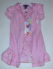 New girls Walt Disney swim bathing suit robe cover up 2 piece size 4 Pink