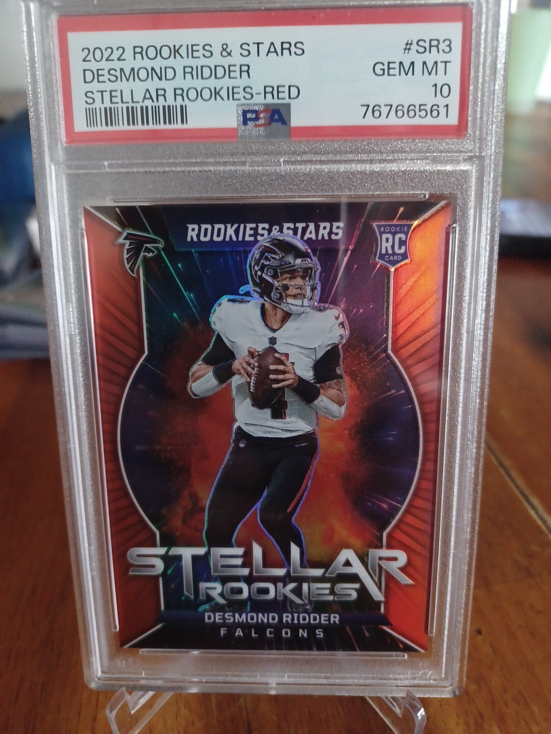 Desmond Ridder Panini Rookies & Stars Stellar Rookies #SR3 Red