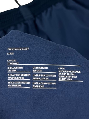 Ten Thousand Mens Large The Session Shorts 7” Inseam Blue Stretch Lined EUC - Picture 10 of 10
