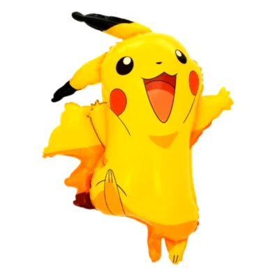 EVENTDEKO SHOP Pokemon Pikachu Globo 59x71cm Globo de Lámina Cumpleaños Infantil Fiesta Decoración