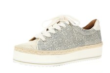 joie 250218 Womens Lace-up Leather Sneakers Gray Size 38 EU/ 7 US Medium