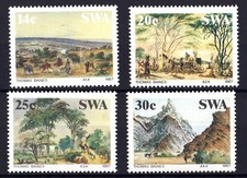 W0505 SOUTH WEST AFRICA 1987 Paintings from Thomas Baines - landscapes  MNH