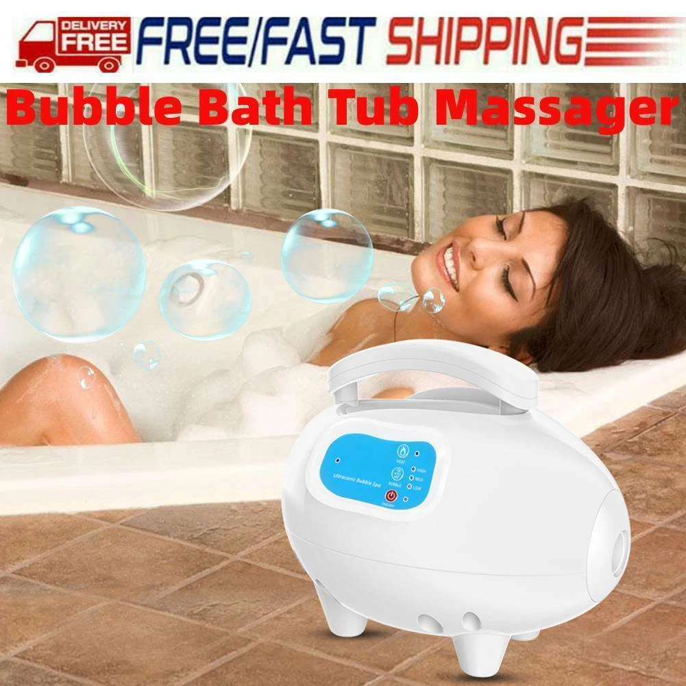 Digital Air Bubble Bath Tub Ozone Sterilization Body Spa Massage Mat + Air  Hose | eBay