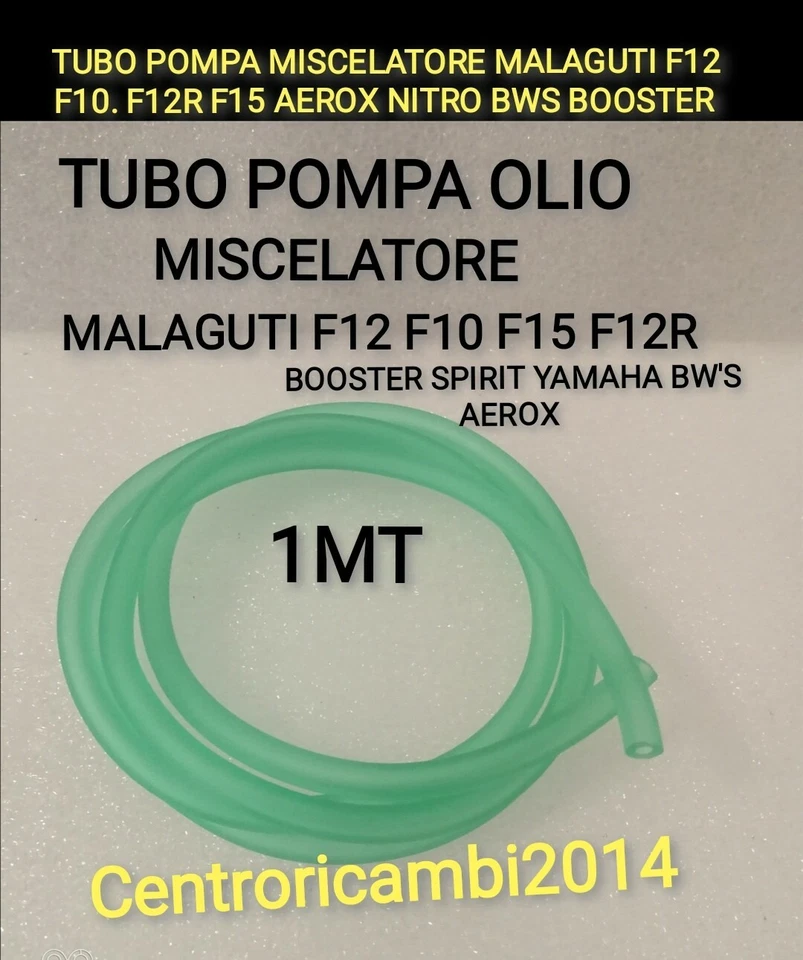 TUBO POMPA OLIO MISCELATORE MALAGUTI F12 F10 F12R F15 YAMAHA BW'S AEROX BOOSTER