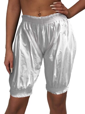PVC Kniehose Bloomers Sissy Schwitzhose Saunahose 20020 Lack-Weiß