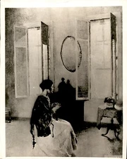 LD296 1919 Orig Photo PAINTING WON W.A. CLARK PRIZE OPEN WINDOW FRANK W BENSON