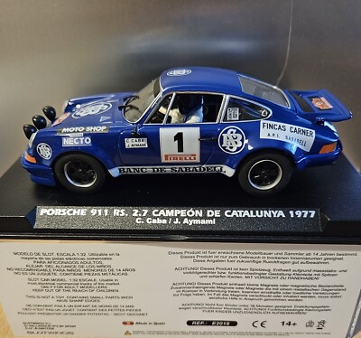 FLY Porsche 911RS 2.7 #1+Campeon de Catalunya 1977+ Ref.E2018+NEU+OVP!