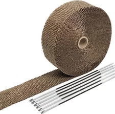 Exhaust Wrap Header Wrap Titanium Exhaust Heat Wrap for Exhaust Pipes 2" 33Ft 