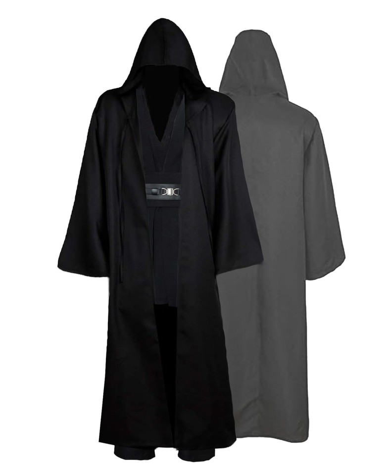 Tunic Costume Mens Tunic Hooded Robe Full Set Halloween Cosplay Costume