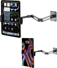 Aluminum Alloy Tablet Wall Mount Holder for Ipad, Foldable Portable Monitor Stan