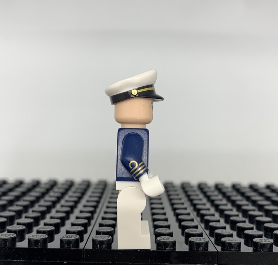 LEGO Navy Captain Marine Minifigure Seaman (100% Genuine LEGO Parts) LEGO Navy Captain Marine Minifigure Seaman (100% Genuine LEGO Parts)