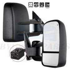Power Heated Towing Mirrors For 1999-2002 Chevy Gmc Truck Black Side Pair