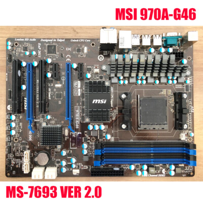 Msi 970a G46 Msi Motherboard Am3+ For MSI 970A-G46 MS-7963 Ver