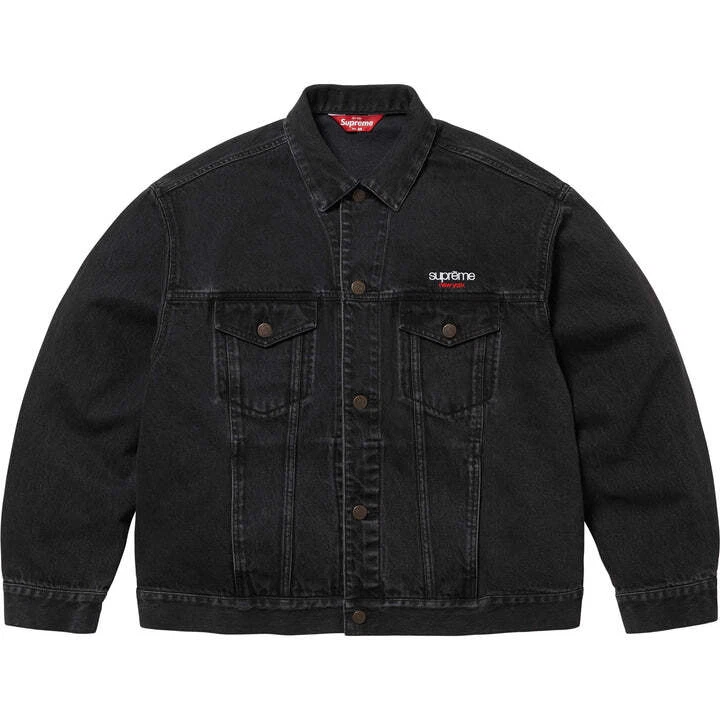 Veste camionneur Supreme Denim noir