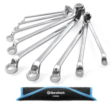 9 PCS Double Box End 75 Degree Deep Offset EXTRA LONG Wrench Tools Set 6-23Mm