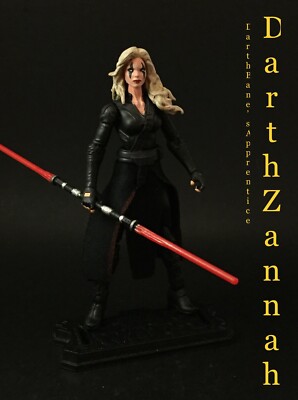 STAR WARS CUSTOM DARTH ZANNAH DARTH BANE 3.75 SITH JEDI CUSTOM