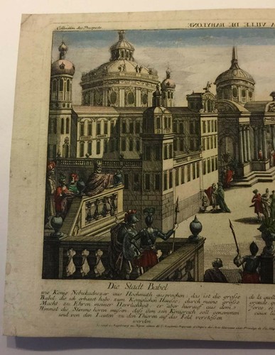 VUE D'OPTIQUE PROSPECTS VILLE DE BABYLONE ROI NEBUCADNETSARA XVIII - Picture 3 of 5