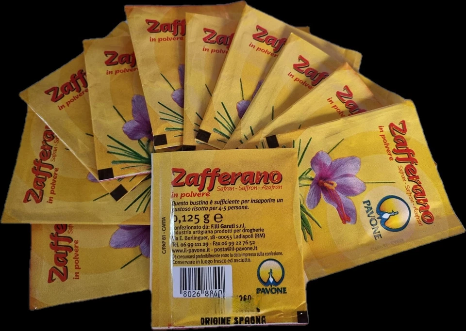 F.LLI GARUTI ZAFFERANO 10 BUSTINE DA gr. 0,125 - SPEDIZIONE GRATIS
