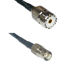 RFC195 SO239 UHF Female to BNC FEMALE Coax RF Cable USA-Ship Lot