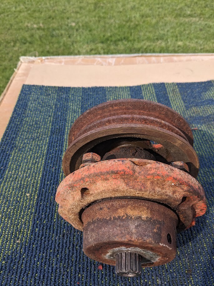 Kubota RC60 Blade Spindle AssemblySpindle Shaft, Pulley, Bearings