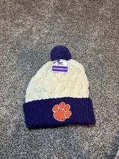 Clemson Tigers Beanie Fan Favorite Women’s Purple And Cream
