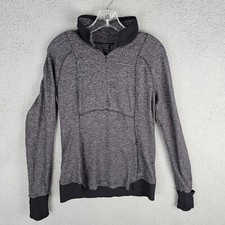Lululemon Pullover Women 6 Gray Runderful Long Sleeve Jacket 1/2 Zip Running