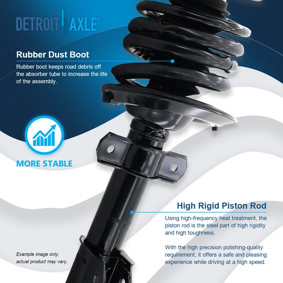 Puntal delantero trasero 14 piezas con barra estabilizadora de cubo de rueda de resorte para Pontiac Grand Prix 2004-08 Foto 4 de 4