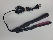Plancha plana de cerámica Revlon RVST2137 - negra/rosa - probada
