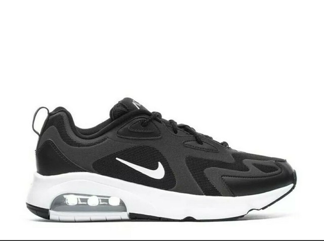 nike air max 200 mens black and white