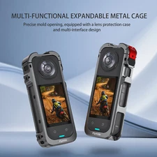 Protective Frame Case With Lens Cover Kit For Insta360 X5 Camera Accessories